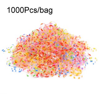 Set 1000/100/50/25/20/12/10 Dây Cột Tóc Nhiều Màu Co Giãn