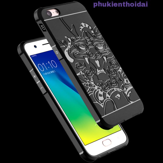 Oppo F3 Lite / A 57 ốp lưng chống sốc hoa văn rồng cao cấp