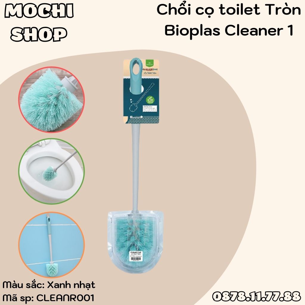 Chổi Cọ Vệ Sinh Bồn Cầu Toilet Đầu TRÒN Siêu Sạch BIOPLAS Cleaner 1