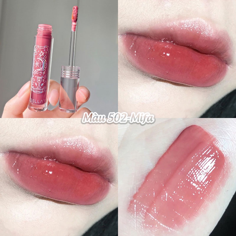 Son Môi Gella's Kem Bóng, Son Nội Địa Trung Dưỡng Ẩm, lâu Trôi Ânh Nhũ