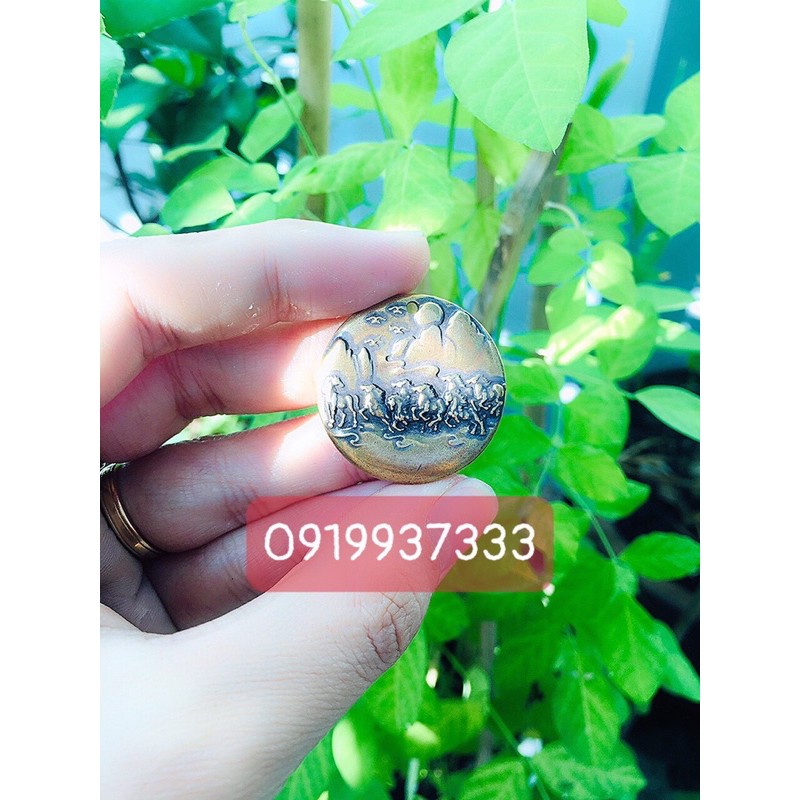 Đồng tròn hình đàn ngựa 8 con ( 3 cm )