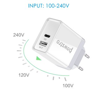 Bộ sạc nhanh 30W 2 cổng USB Type-C PD