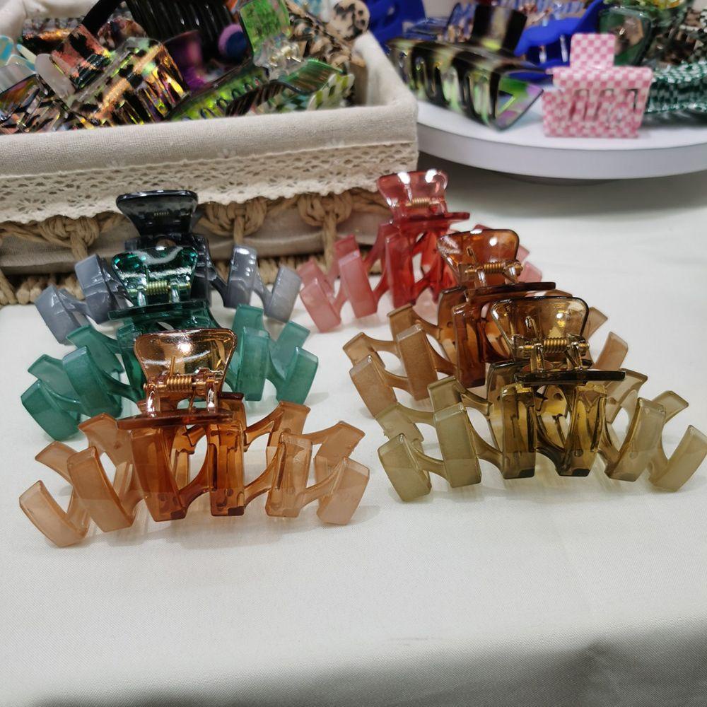 Kẹp Tóc Đuôi Ngựa Dạng Thạch Hình Cá Mập Màu Sắc Retro Hàn Quốc Đơn Giản WMES15H M