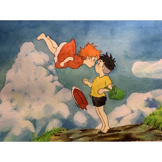 Tranh vẽ màu nước anime, manga cổ điển-vẽ theo yêu cầu của khách [nhắn tin trong phần chat shop]