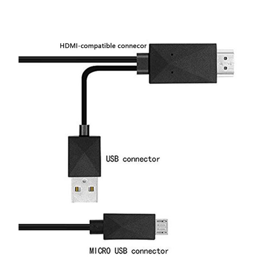 ⚡Bộ Chuyển Đổi MHL Micro USB Sang HDMI 1080P TV Cho Điện Thoại Android