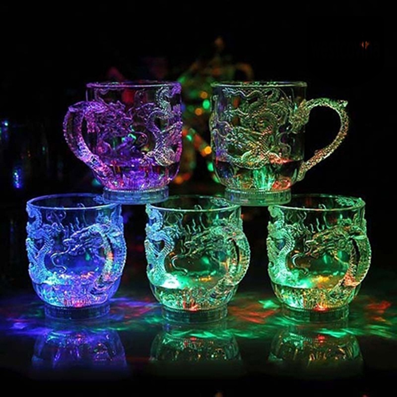 [Hot]☀ Cốc Uống Bia Có Đèn LED Thay Đổi Màu Sắc Độc Đáo