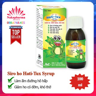 ✅ Siro ho Hati-Tux Syrup - Giúp bổ phế, làm ấm đường hô hấp, giảm ho gió, ho khan, ho do thay đổi thời tiết Hatitux