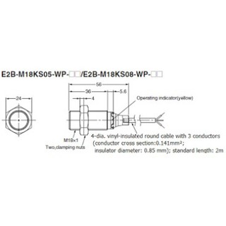 CẢM BIẾN OMRON E2B-M18KS05-WP-C1