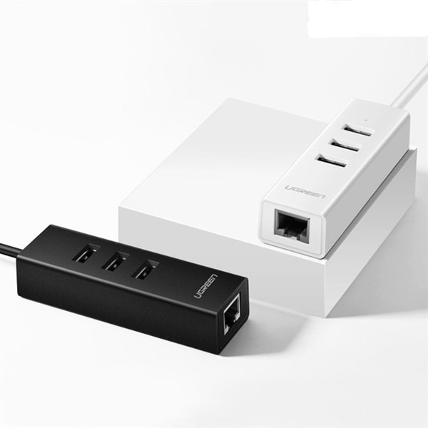 Bộ chia 3 cổng USB with mạng Lan 10/100Mbps Ugreen 30297