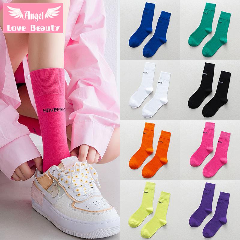 Vớ Cotton Mỏng Màu Sắc Kẹo Ngọt Phong Cách Hàn Quốc Nhật Bản Thời Trang Mùa Hè Cho Nữ