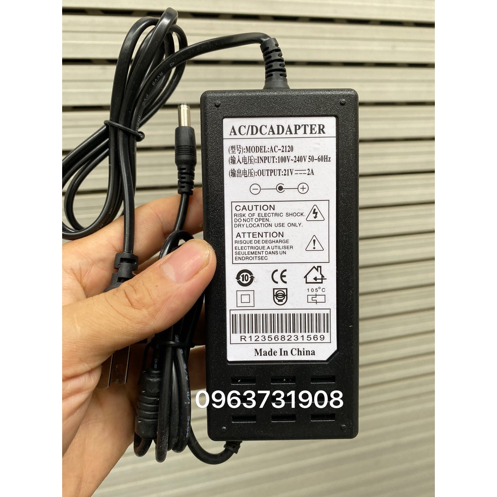 Sạc pin máy khoan cầm tay 21V 2A xịn bảo hành 12 tháng