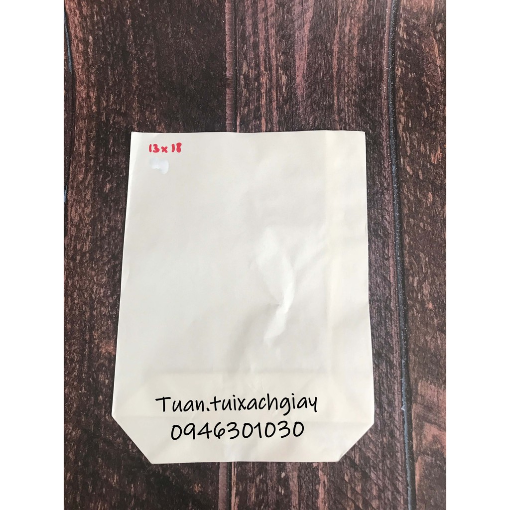 100 cái túi giấy trắng 13x18