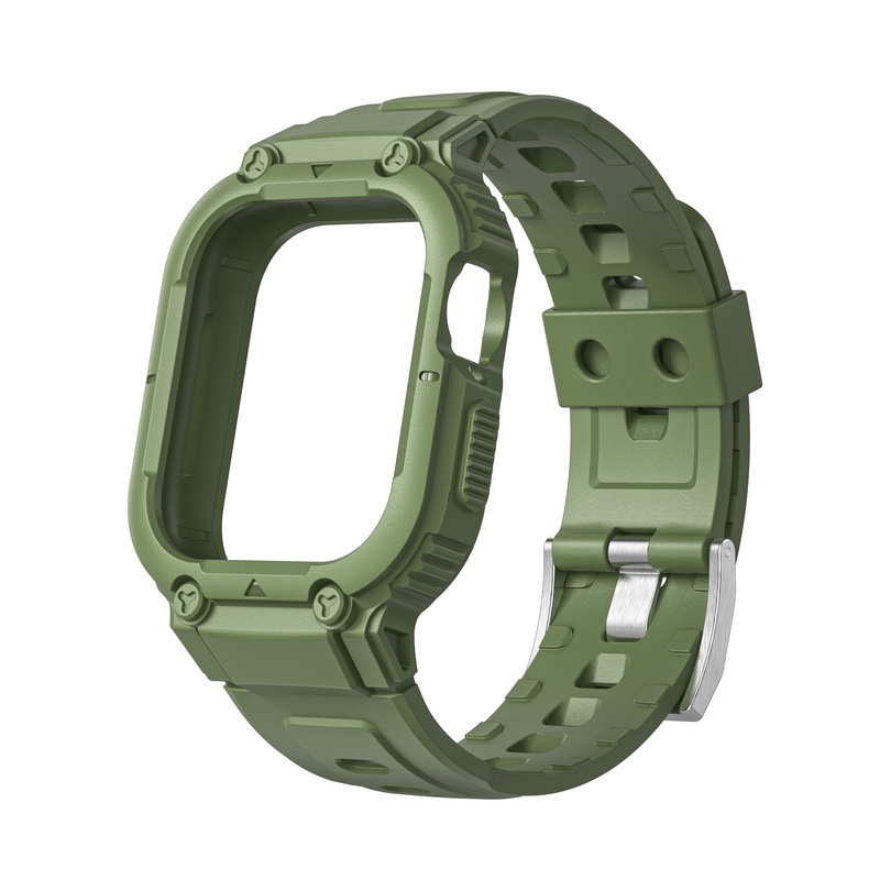 Ốp Dây Đeo Đồng Hồ Bằng TPU Silicone 44mm 45mm 42mm 40mm 38mm Cho Iwatch Series 7 6 5 4 3 SE