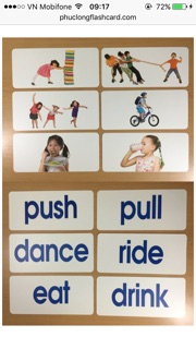 bộ thẻ flashcard dạy tiếng anh cho bé