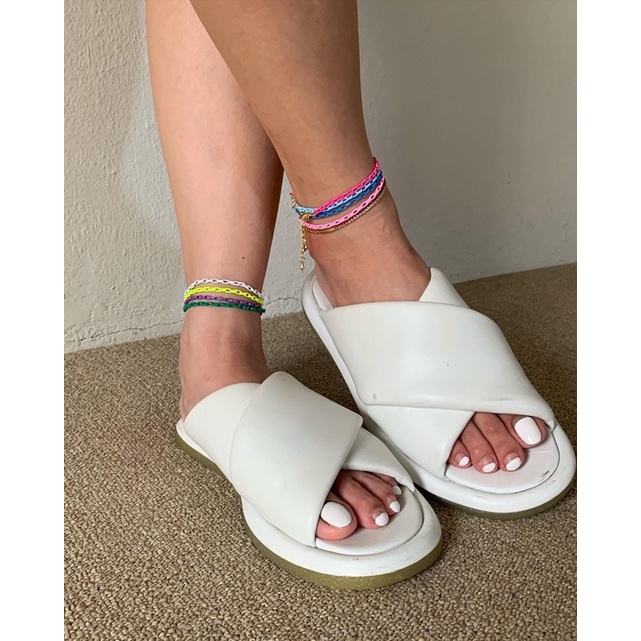 HER OBJECTIVE _ HER CHUNKY CANDY CHAIN ANKLET / BRACELET