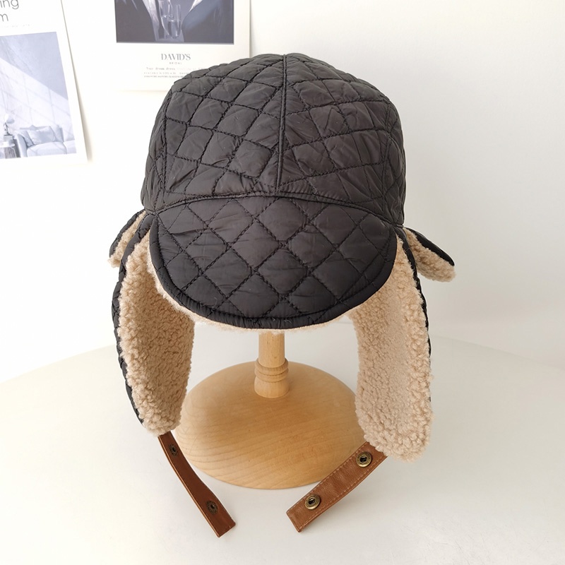 Mũ nhung lông cừu trơn màu kiểu nga dành cho nữ