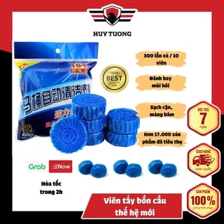 Viên thả bồn cầu tẩy sạch mảng bám khử mùi Hàn Quốc, viên thả bồn cầu gói 10 cục cực kỳ tiện lợi - Huy Tưởng