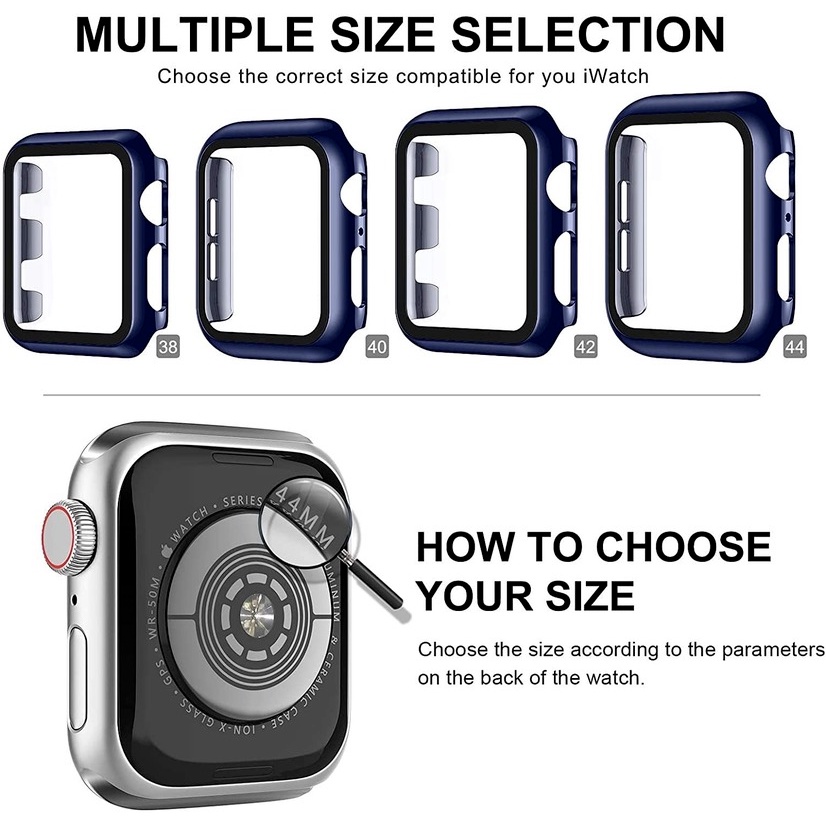 Ốp Bảo Vệ Mặt Đồng Hồ Apple watch 49mm 41mm 45mm 44mm 40mm 42mm 38mm Ultra 8 3 4 5 6 SE 7 2022