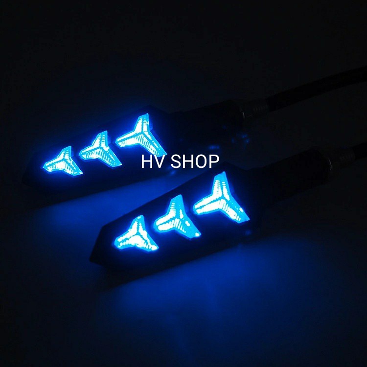 xinhan xe may Xi Nhan Led chạy Audi mũi tên Moto Xe Máy HV shop ( giá 1 cặp )