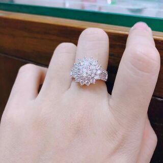 NHẪN BẠC CAO CẤP HOA HƯỚNG DƯƠNG