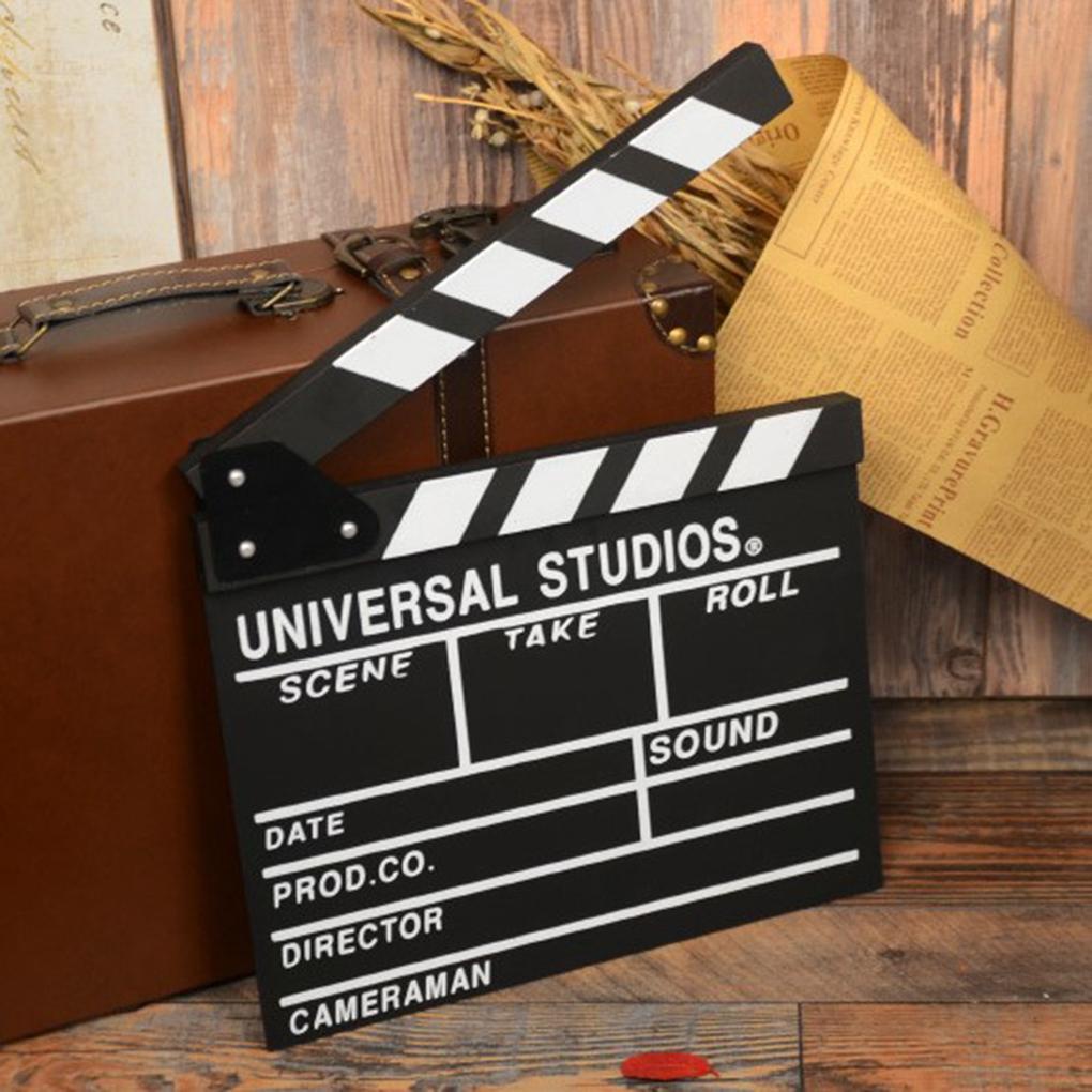 Bảng Clapper Bằng Gỗ Tái Chế Được Dùng Làm Đạo Cụ Chụp Ảnh / Quay Video