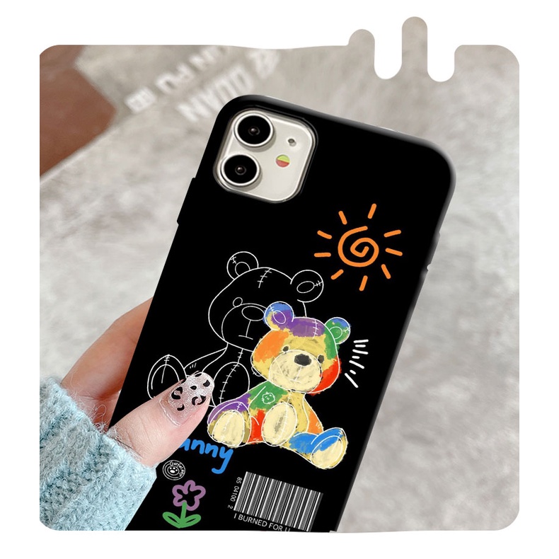 Ốp Điện Thoại Mềm In Hình Gấu Hoạt Hình Cho Samsung Galaxy S6 S7 Edge Plus S8 S9 S10 S20 Plus S20+ S20FE S10E S10 Lite