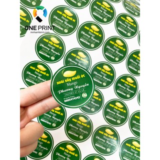 Combo in 4320 con tem giấy - tem ăn vặt