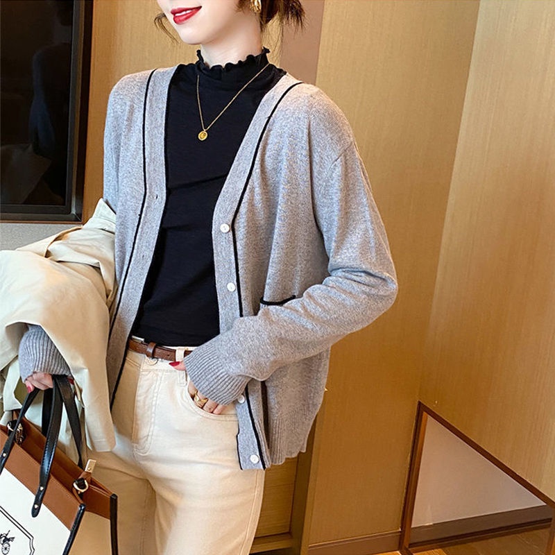 Áo Kiểu Tay Dài Cổ Lọ Vải Mỏng Thời Trang Trẻ Trung Cho Nữ