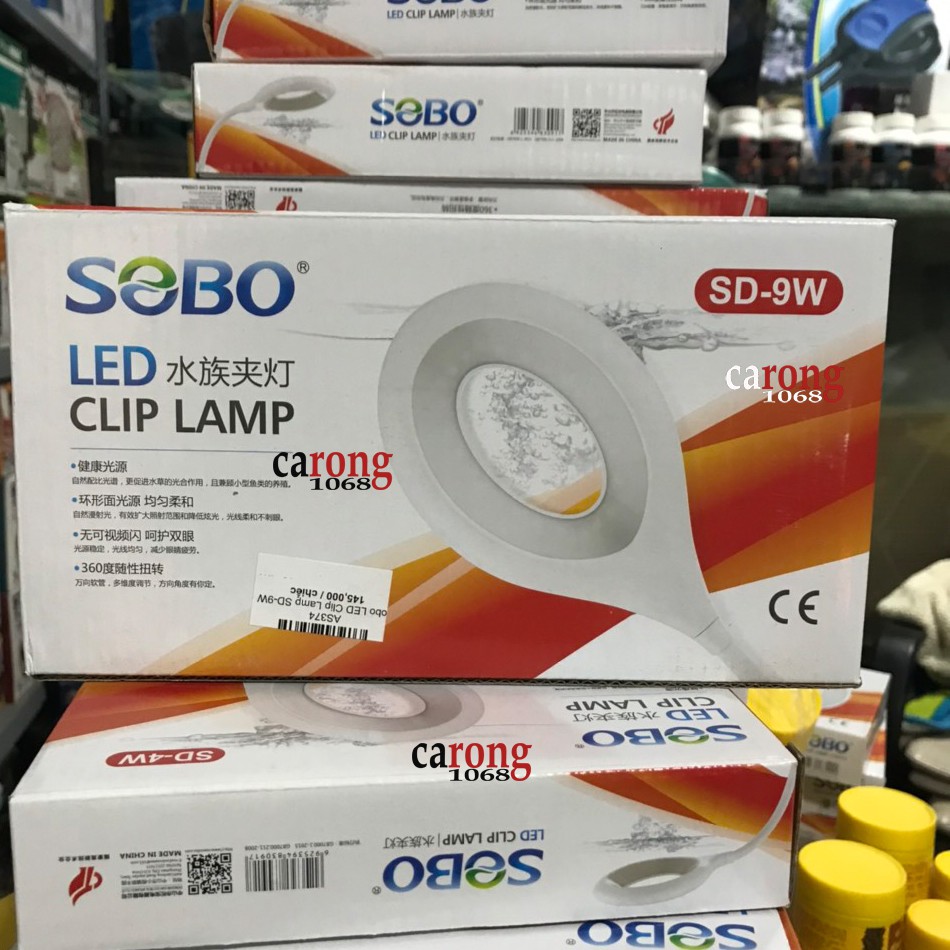 Đèn LED kẹp cho bể cá nhỏ Sobo LED Clip Lamp SD-9W, SD-10W, SD-4W