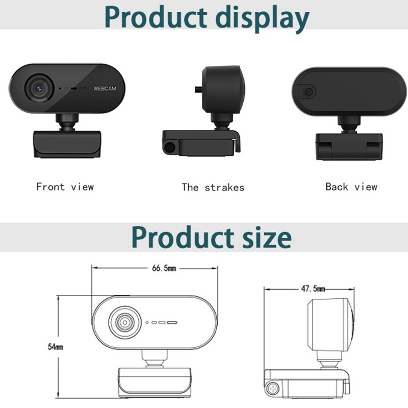 Webcam Máy Tính Mini Pc07 1080p Độ Phân Giải Cao 2 Million | BigBuy360 - bigbuy360.vn