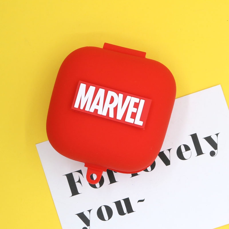 Vỏ Bảo Vệ Hộp Sạc Tai Nghe Beats Powerbeats Pro Bằng Silicon Họa Tiết Marvel