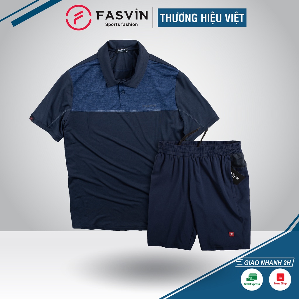 Bộ quần áo BIG SIZE thể thao nam Fasvin AB20162.HN từ 80 đến 100kg