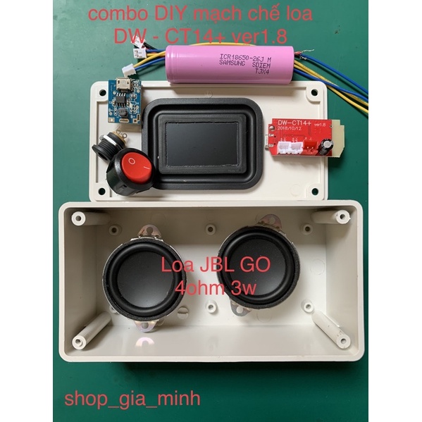 Combo loa tự chế bass căng treble trong