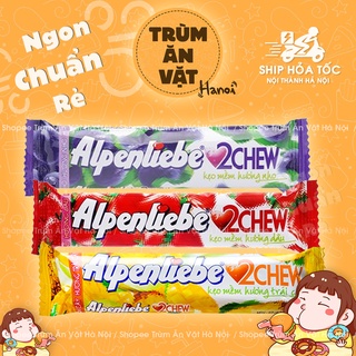 Kẹo mềm Alpenliebe 2Chew Dâu & Nho (thanh, hộp) [Trùm ăn vặt Hà Nội]