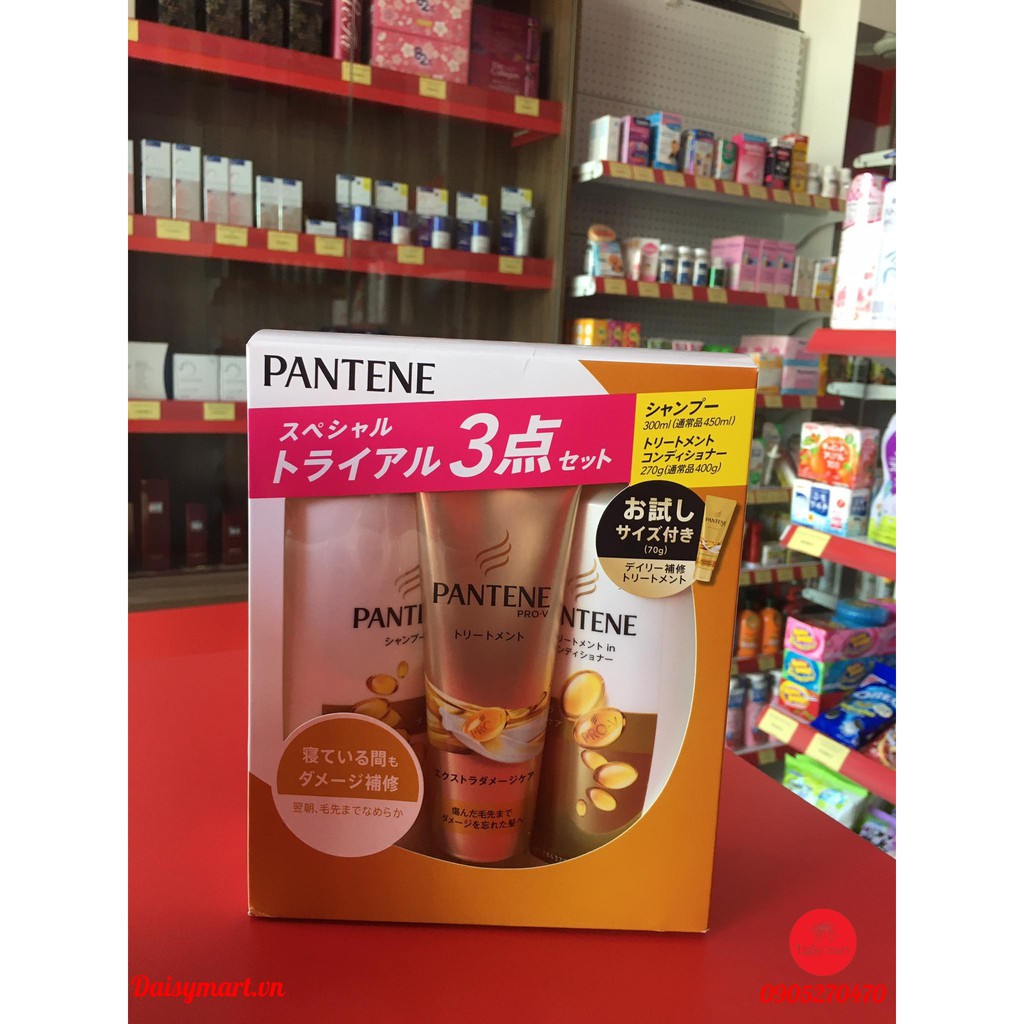 Set 3 Bộ Dầu Gội Xả Pantene Nhật bản