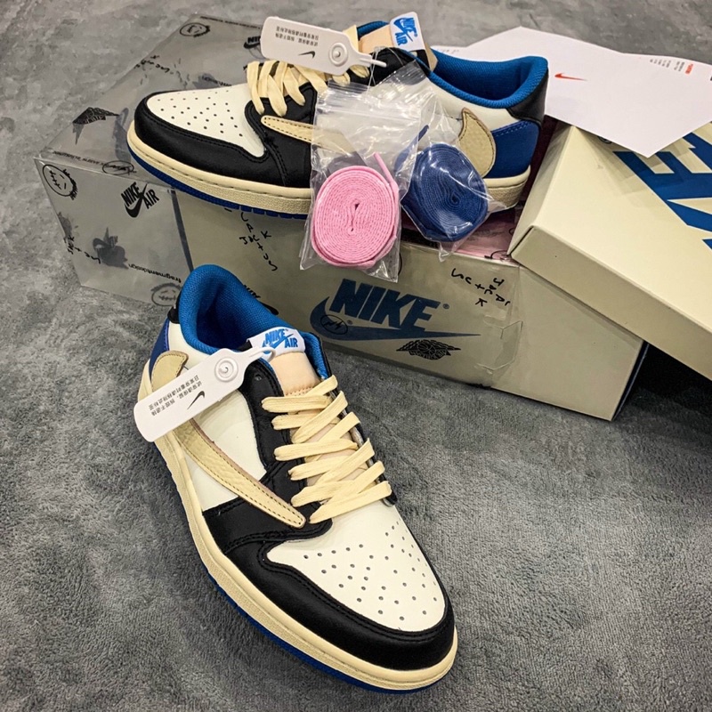 GIÀY TR.AVIS COT. FRAGMENT LAI AU DA THẬT [ FULL BOX + FREE SHIP ] | BigBuy360 - bigbuy360.vn