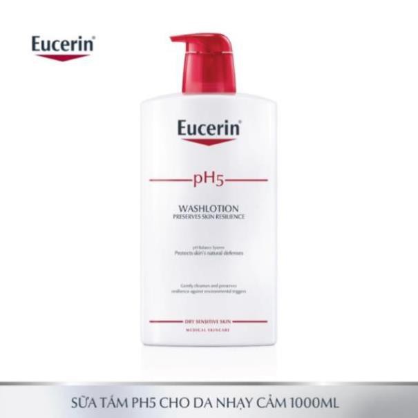 Eucerin Sữa tắm dành cho da nhạy cảm Washlotion pH5 1000ml (Date 2024)