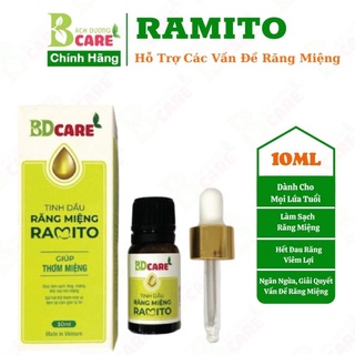 Tinh dầu răng miệng Ramito 10ml giúp thơm miệng,giảm nhiệt miệng,viêm lợi, sâu răng,hết hôi miệng