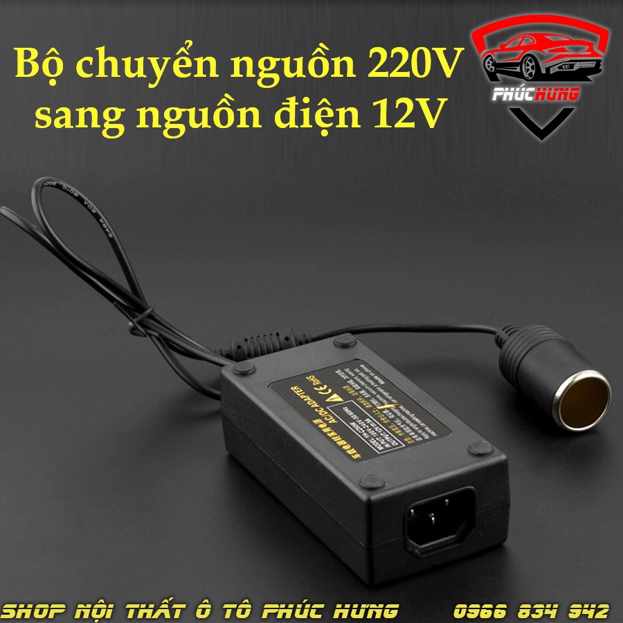 ⚡️Freeship 99k - Toàn quốc⚡️ Bộ Chuyển Đổi Nguồn Điện 220V Đầu Cắm ôtô 12V