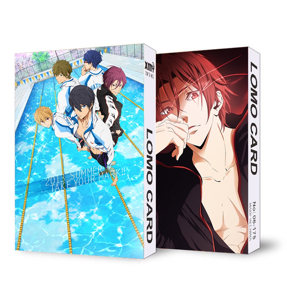 ( không kèm hộp ) Ảnh lomo IN HÌNH Free! Iwatobi Câu lạc bộ bơi lội 30 tấm anime chibi