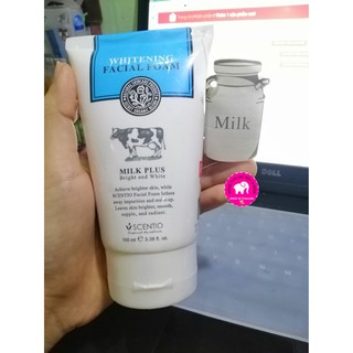 [HÌNH TỰ CHỤP-CÓ SẴN] Sữa rửa mặt tạo bọt dưỡng trắng và trẻ hoá da Scentio Milk Plus 100 ml Beauty Buffet