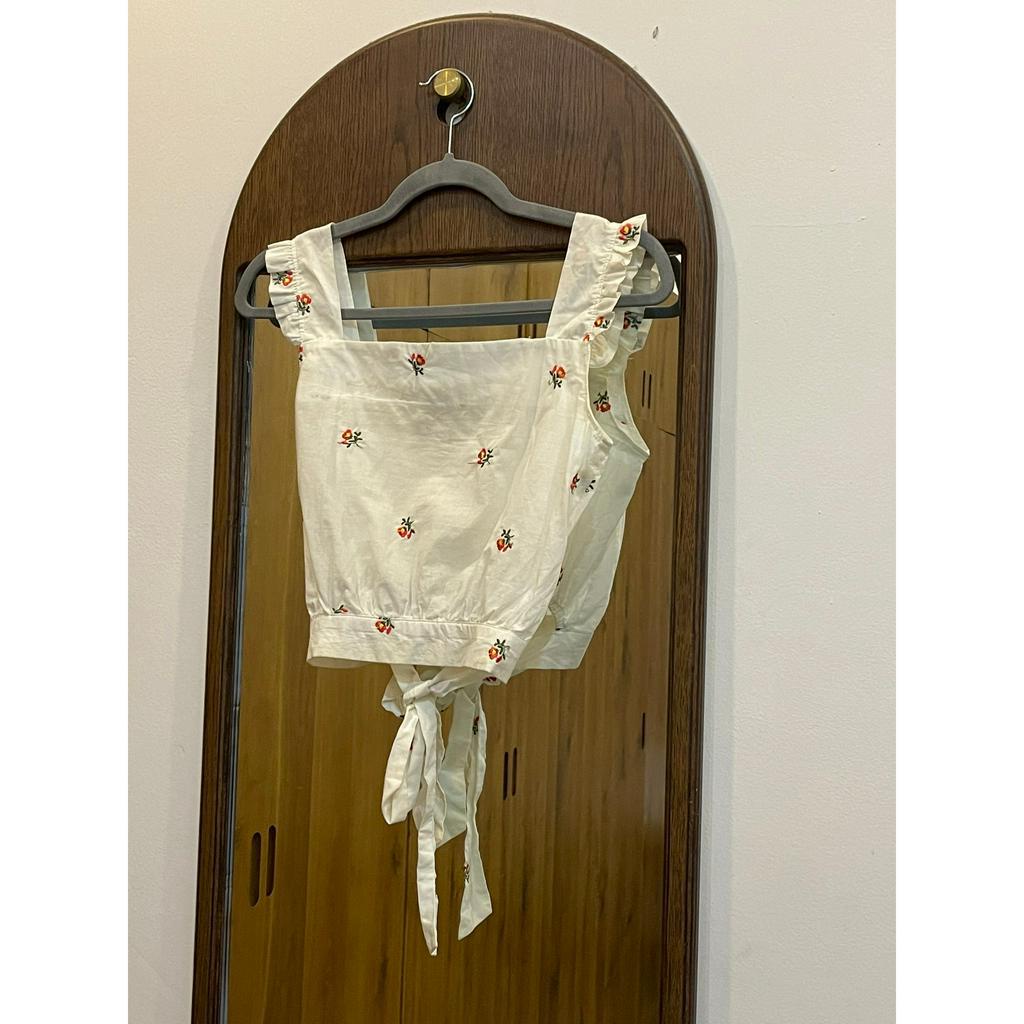 Pass áo hai dây hoa trắng Koibito của Bleubird