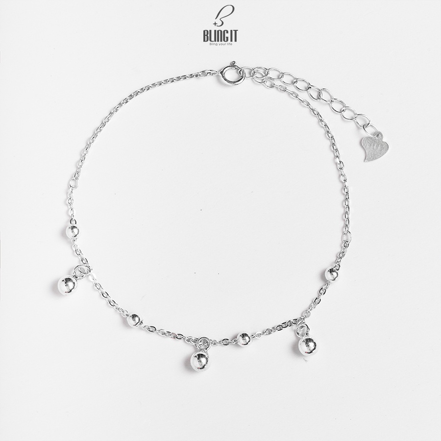 Vòng tay Bling It Lắc tay bạc phong cách unisex cá tính BIVT120