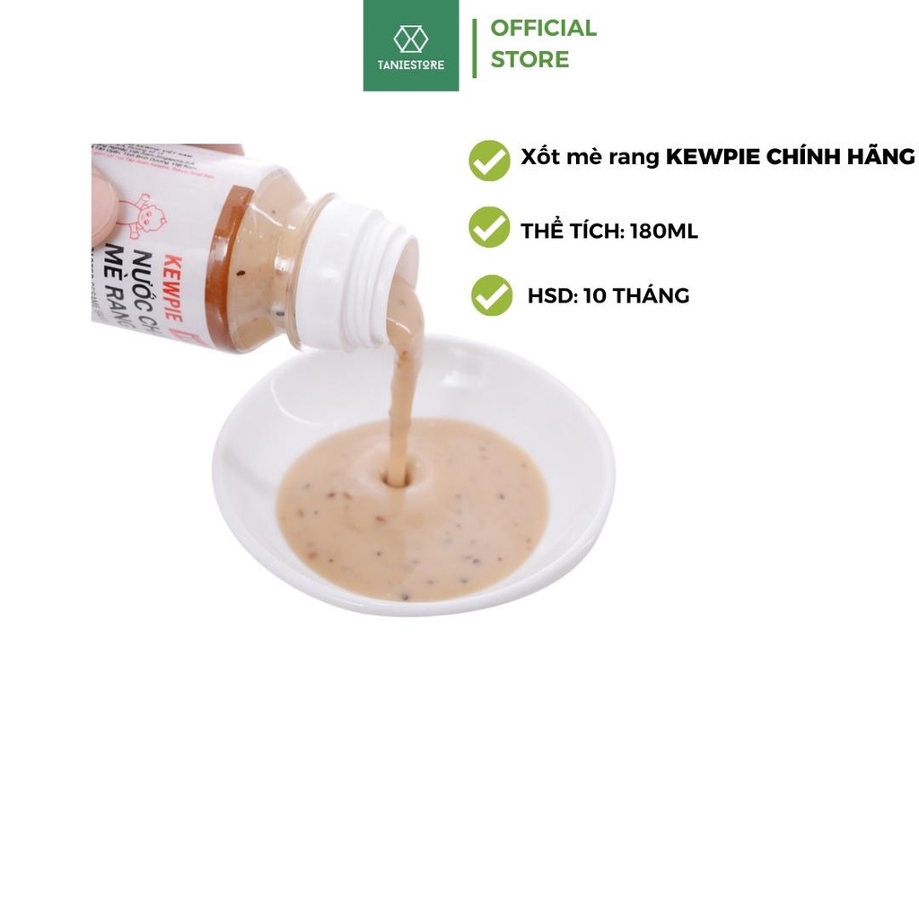 Sốt mè rang Kewpie 180ml chính hãng, nước chấm ăn cùng rong nho - salad rau - thịt nướng siêu đậm đà HSD T04-23