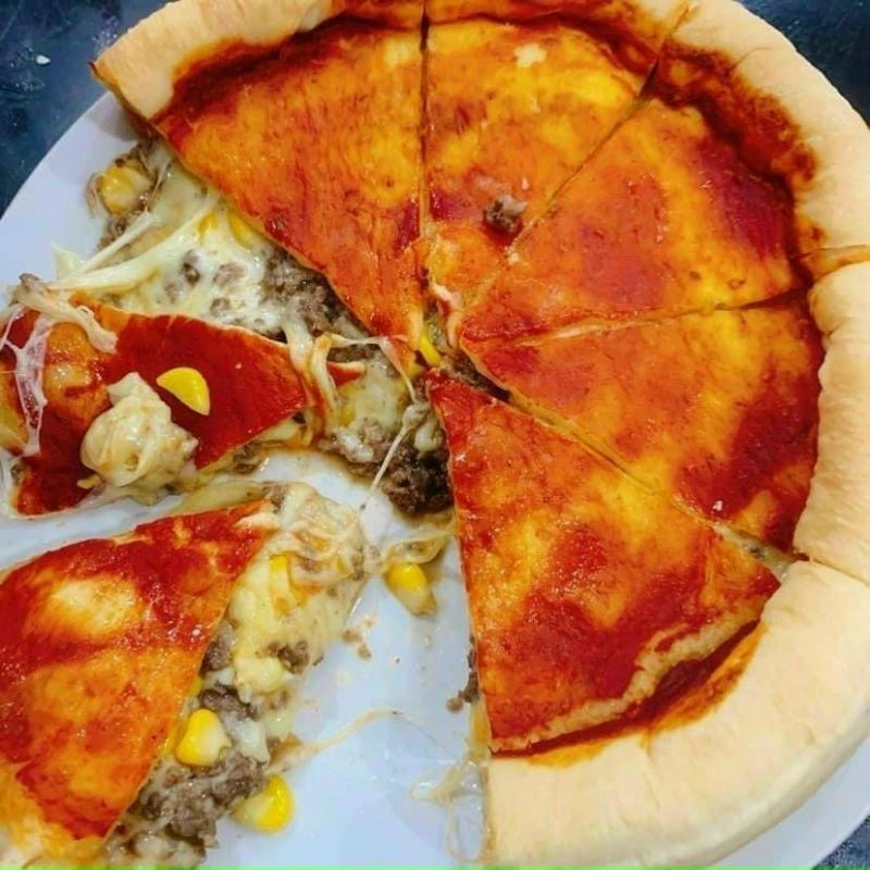 Bánh Pizza Chicago Nhân Nhồi Phô Mai TỪ ĐƠN 50K,  Hàng ngon nhà làm