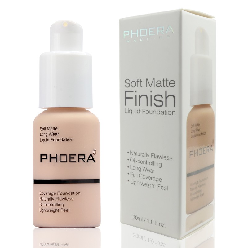 [Hàng mới về] Lọ kem nền che khuyết điểm toàn diện dạng lỏng PHOERA 30ml | BigBuy360 - bigbuy360.vn
