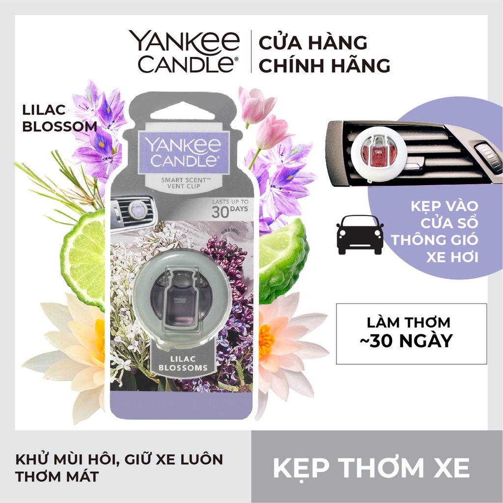 Kẹp thơm xe Yankee Candle - Lilac Blossom