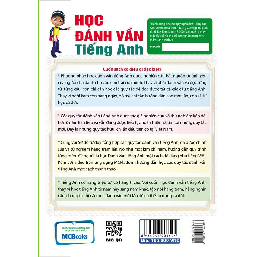 Sách - Học Đánh Vần Tiếng Anh ( Dùng App ) Tặng kèm bookmark