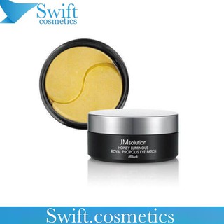 Mặt nạ mắt mật ong jm solution honey luminous royal propolis eye patch 60 miếng - màu đen
