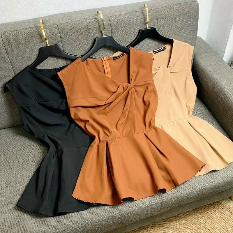 [Mã XUONGLUCY giảm 20k] ÁO PEPLUM XOẮN ỐC ( CÓ VIDEO) | BigBuy360 - bigbuy360.vn